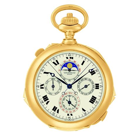 patek philippe supercomplication pocket watch from the henry graves jr|175th commemorative grandmaster chime.